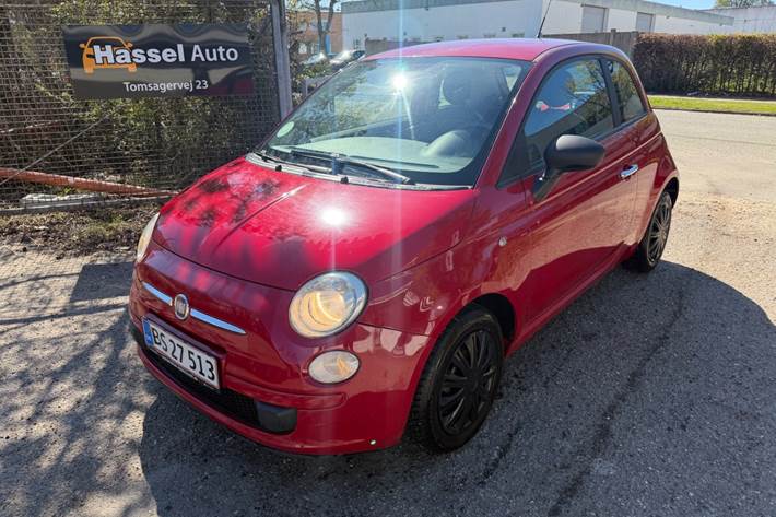 Grøn Fiat 500 fra 2008