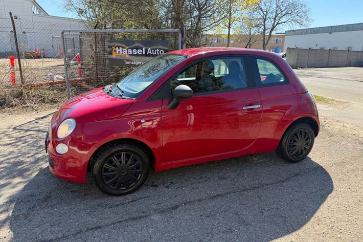 Grøn Fiat 500 fra 2008