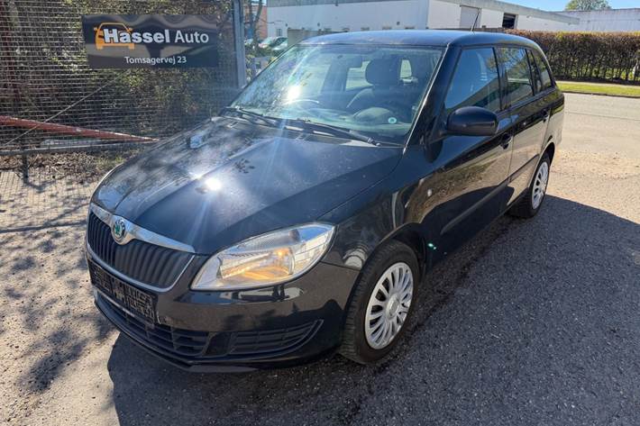 Grøn Skoda Fabia fra 2011