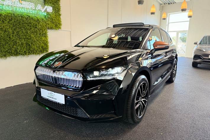 Sort Skoda Enyaq fra 2022