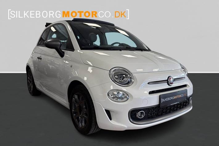Hvid Fiat 500C fra 2017
