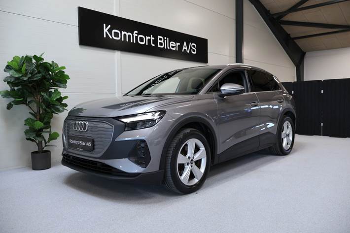 Grå Audi Q4 e-tron fra 2024