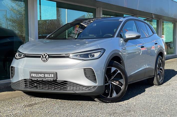 Sølv VW ID.4 fra 2022 set udefra