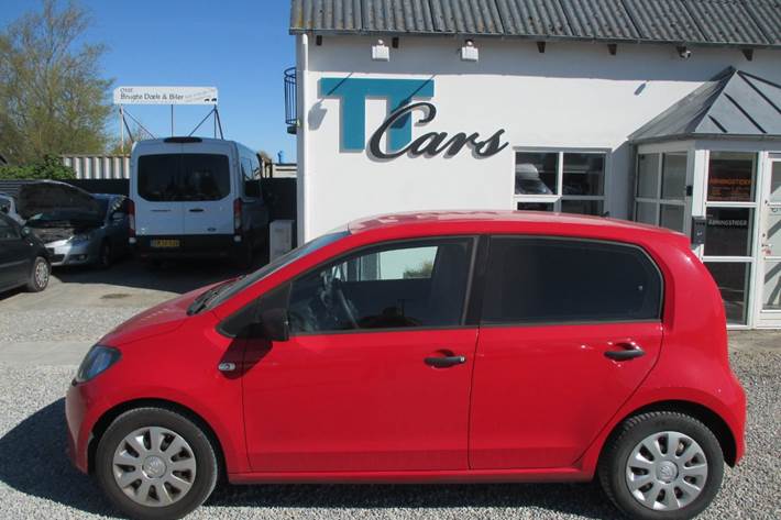 Rød Skoda Citigo fra 2016