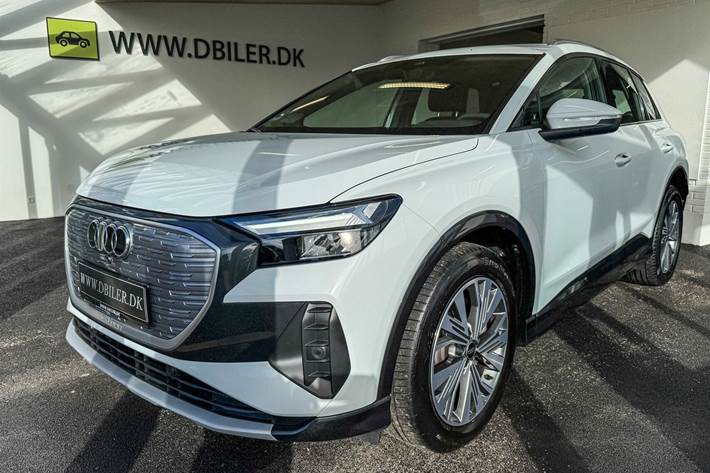 Hvid Audi Q4 fra 2024
