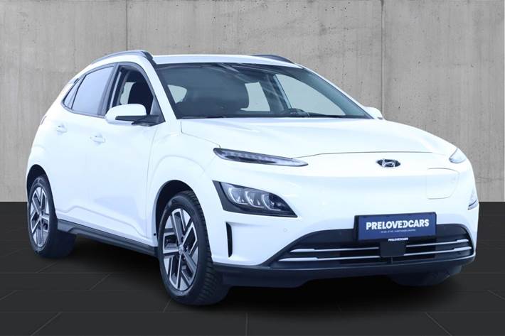 Hvid Hyundai Kona fra 2021
