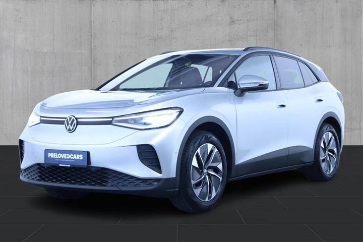 Sølv VW ID.4 fra 2024 set udefra