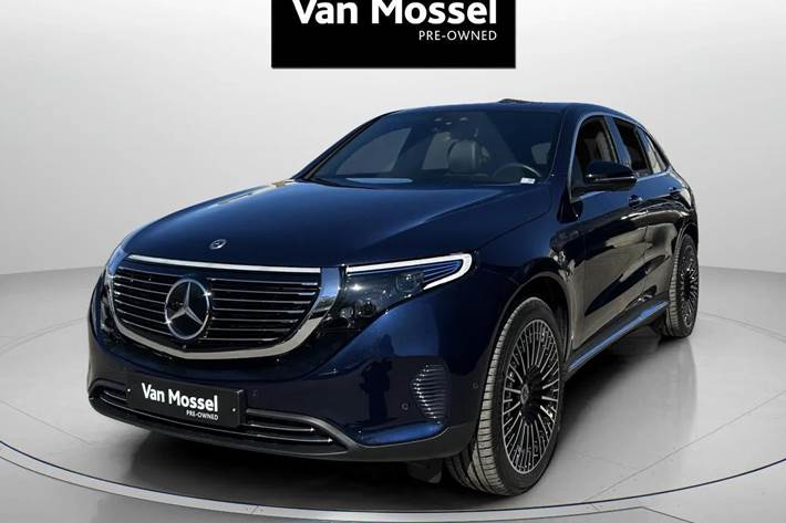 Blå Mercedes EQC400 fra 2021