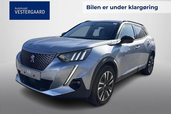 Grå Peugeot e-2008 fra 2021