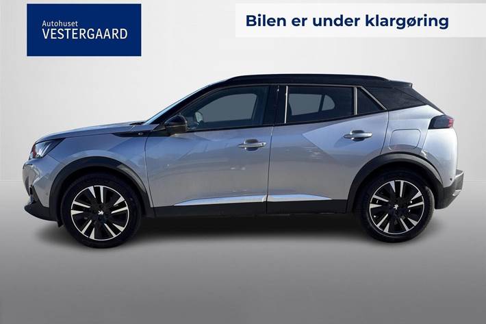 Grå Peugeot e-2008 fra 2021