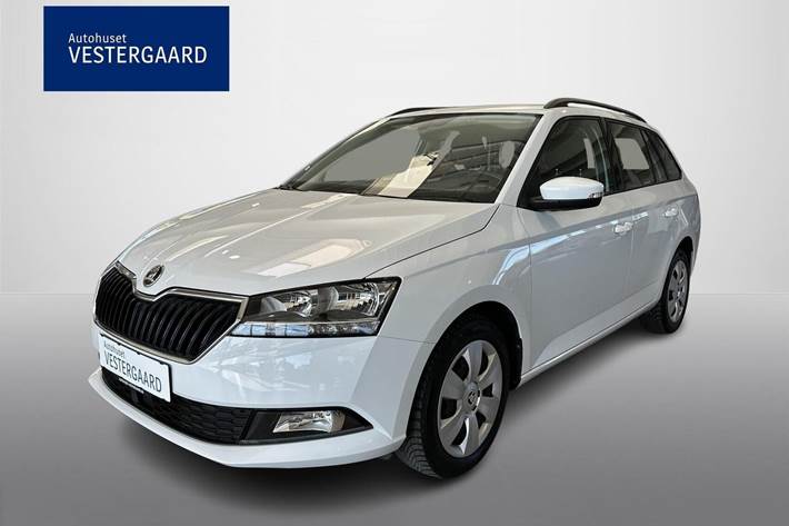Hvid Skoda Fabia fra 2021