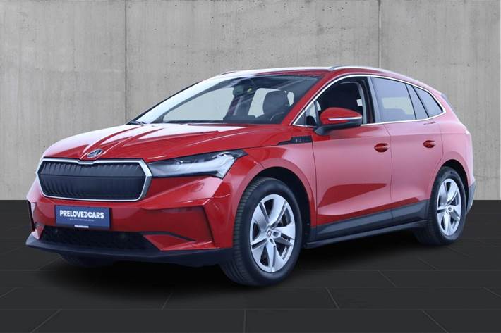 Rød Skoda Enyaq fra 2021