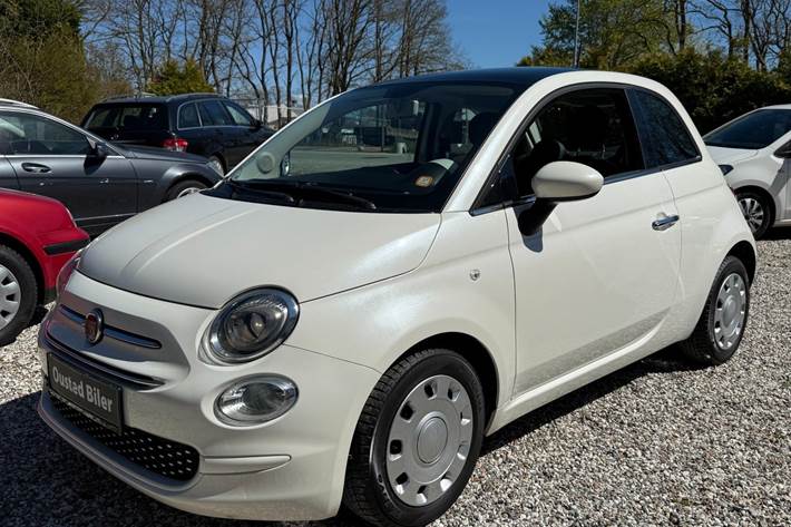 Hvid Fiat 500 fra 2018