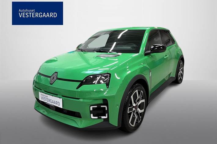 Grøn Renault 5 E-Tech fra 2025