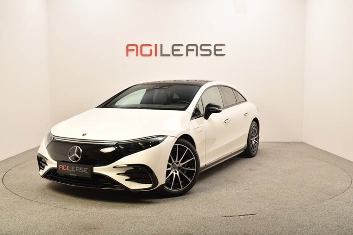 Hvid Mercedes EQS450+ fra 2022