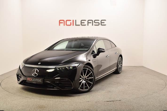 Sort Mercedes EQS450+ fra 2023