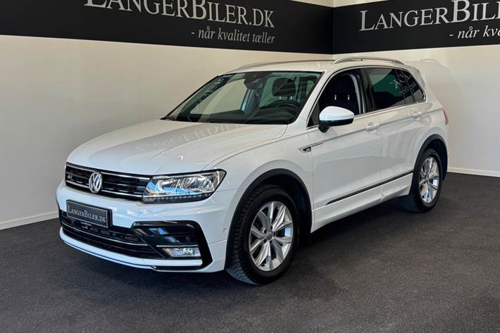 Hvid VW Tiguan fra 2017