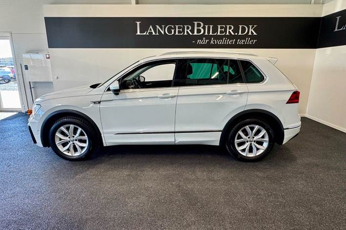 Hvid VW Tiguan fra 2017