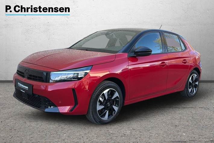 Rød Opel Corsa-e fra 2024