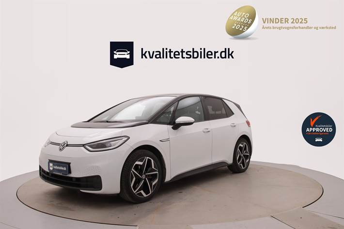 Hvid VW ID.3 fra 2020