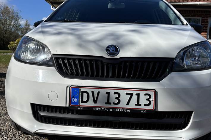 Hvid Skoda Citigo fra 2014