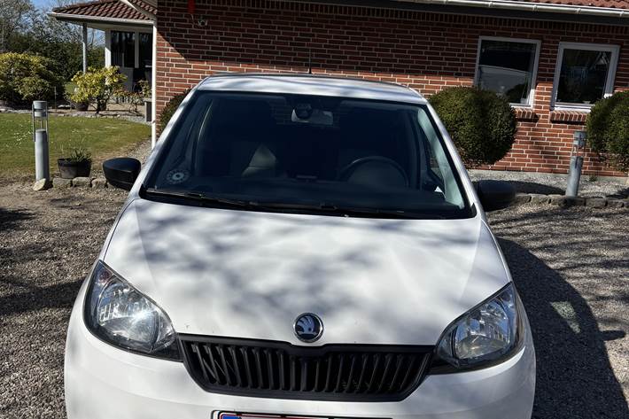 Hvid Skoda Citigo fra 2014
