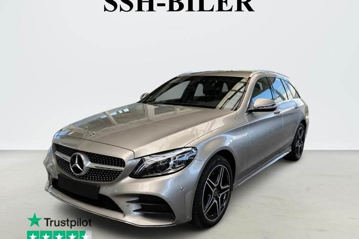 Sølv Mercedes C300 de fra 2020