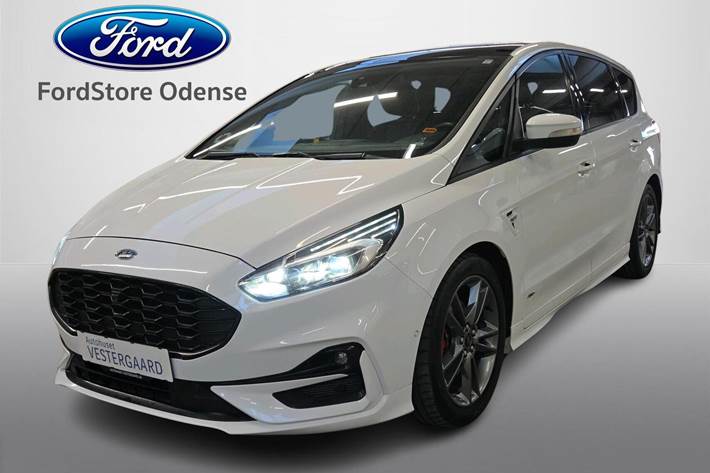 Hvid Ford S-MAX fra 2019 set udefra