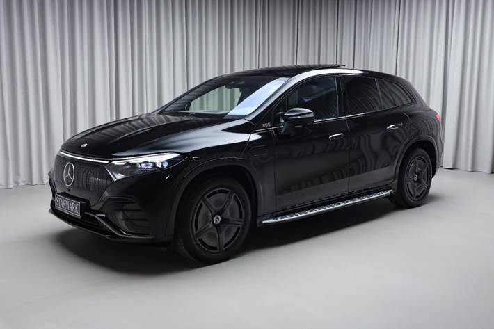 Sort Mercedes EQS450 fra 2024