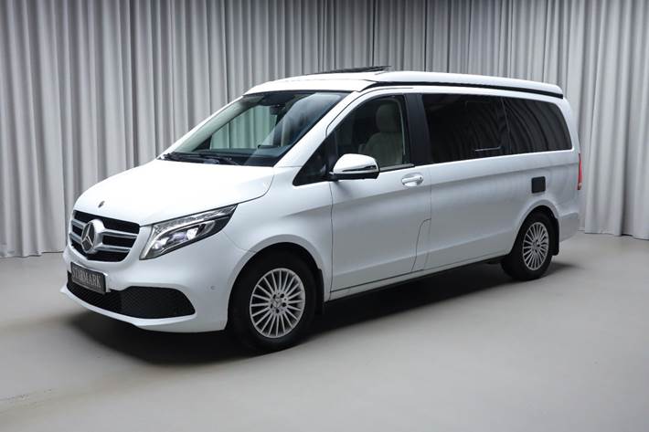 Hvid Mercedes V300 d fra 2020