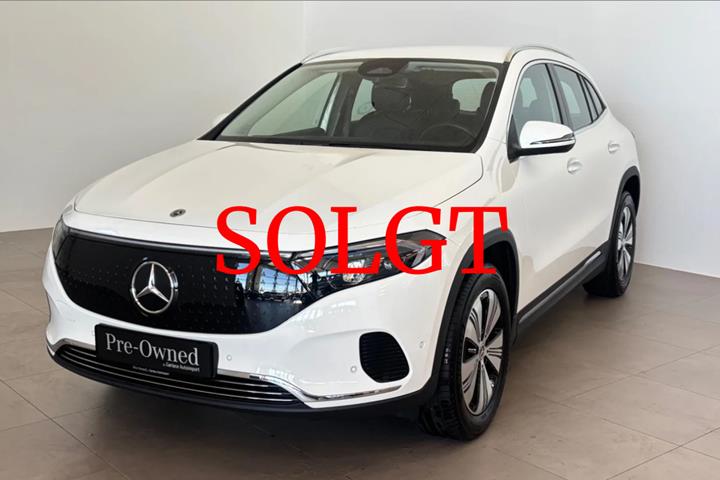 Hvid Mercedes EQA250 fra 2024 set udefra