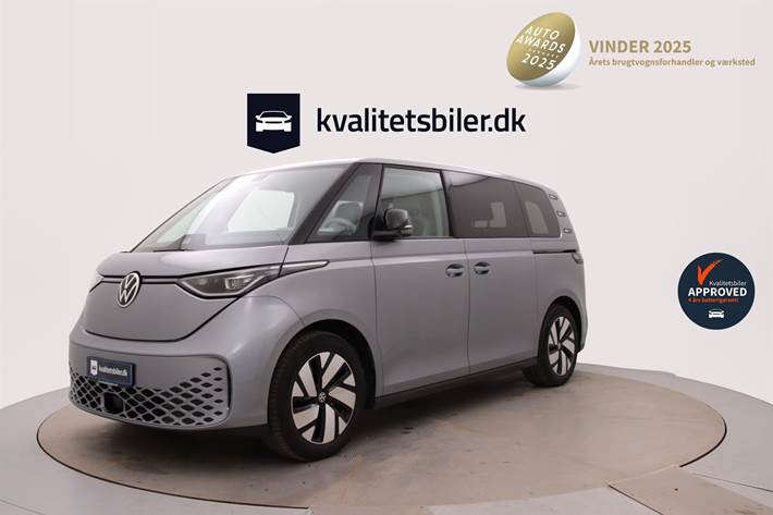 Sølv VW ID.Buzz fra 2023 set udefra