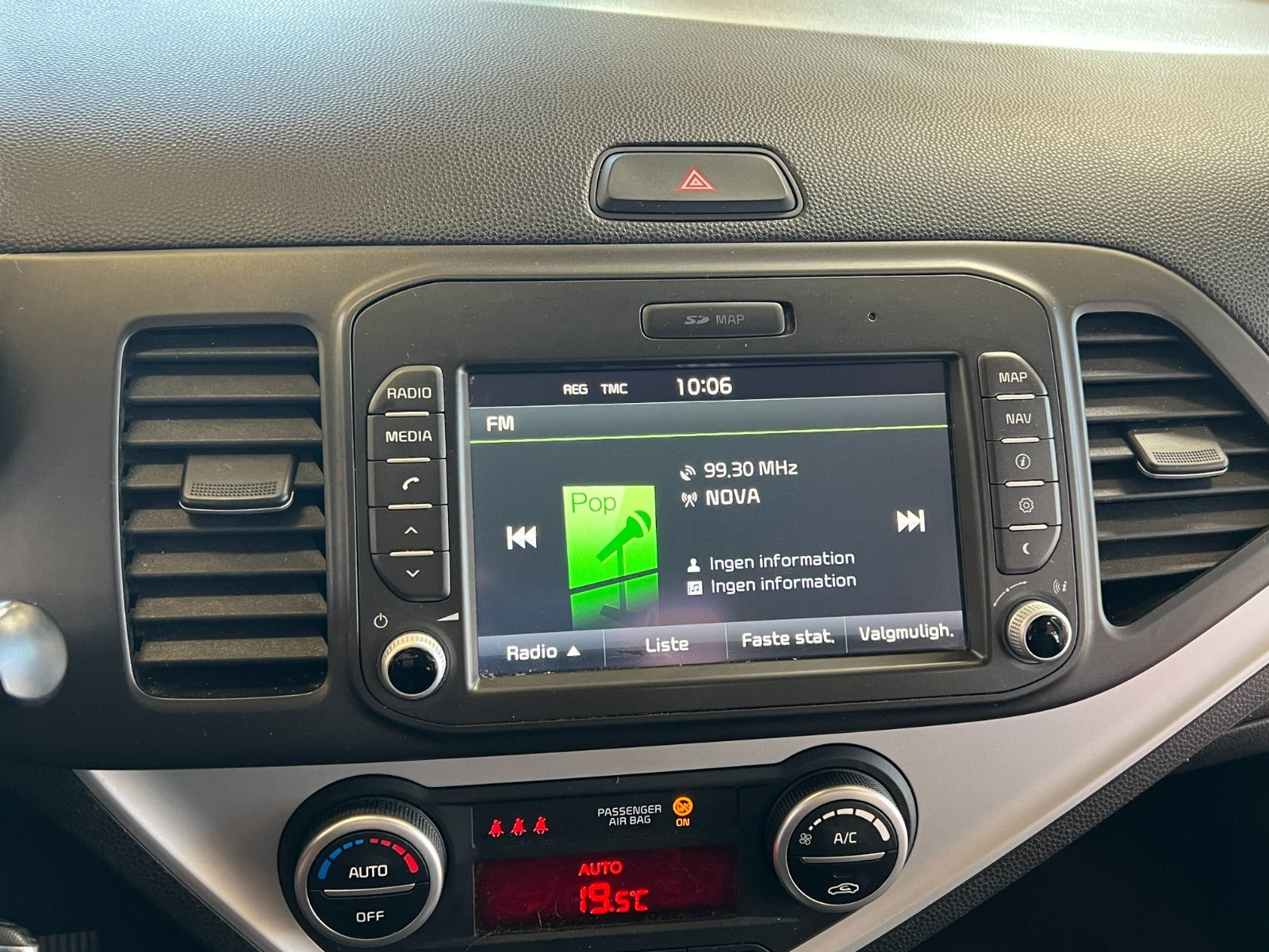 Rød Kia Picanto fra 2016
