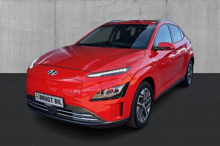 Rød Hyundai Kona fra 2021