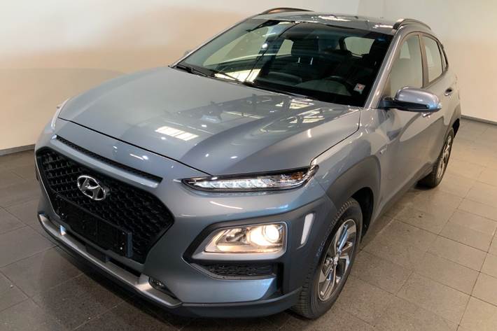 Grå Hyundai Kona fra 2020 set udefra