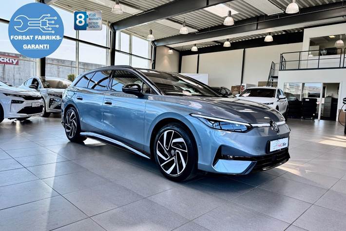 Blå VW ID.7 fra 2025