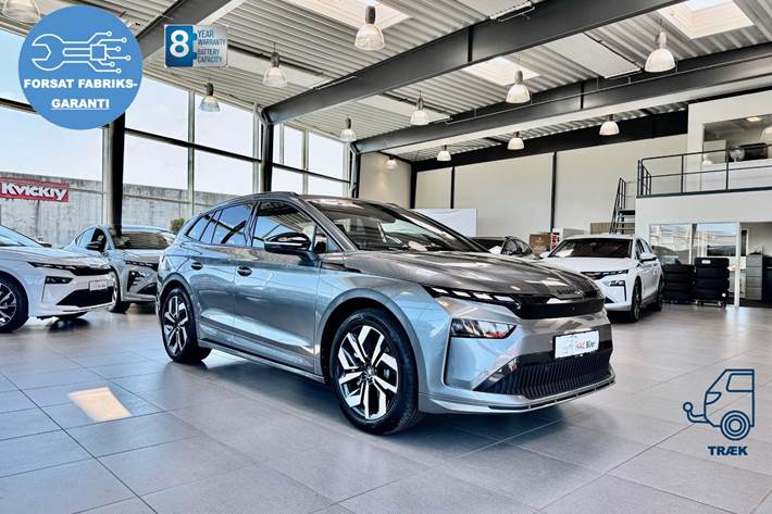 Grå Skoda Enyaq fra 2026