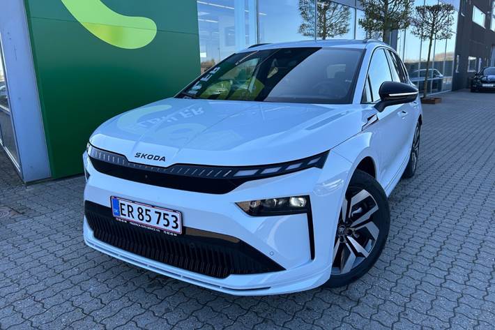 Hvid Skoda Enyaq fra 2026
