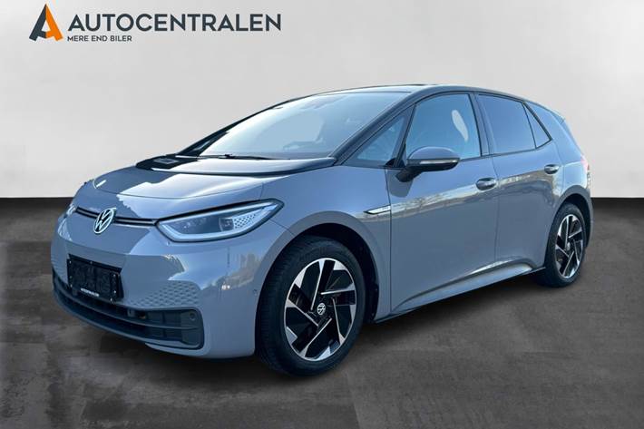 Grå VW ID.3 fra 2023 set udefra