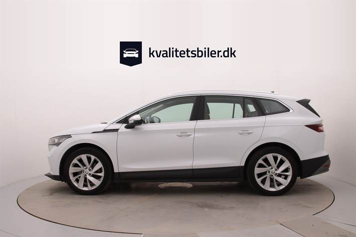Hvid Skoda Enyaq fra 2021