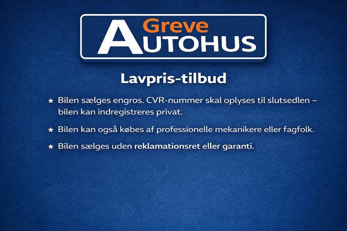 Gul Volvo V70 fra 2000