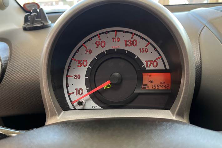 Sort Toyota Aygo fra 2011