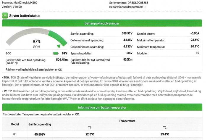 Blå BMW iX3 fra 2021