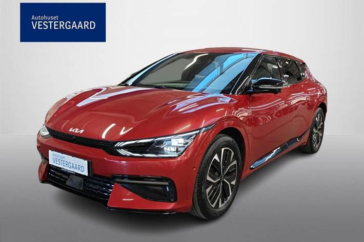 Rød Kia EV6 fra 2022 set udefra