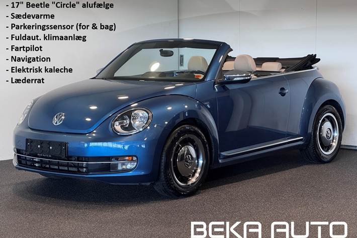Blå VW The Beetle fra 2016