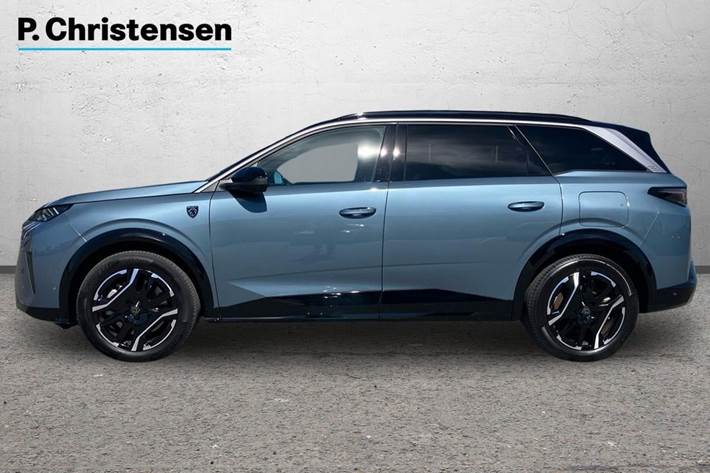 Blå Peugeot e-5008 fra 2025