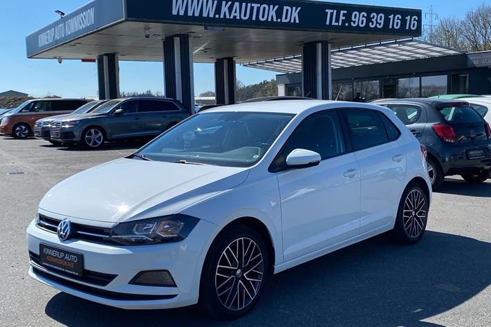 Hvid VW Polo fra 2017