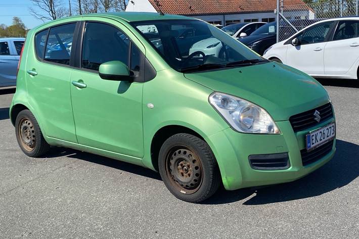 Grøn Suzuki Splash fra 2010