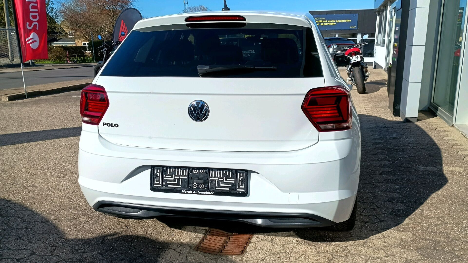 Hvid VW Polo fra 2018