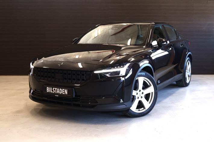 Sort Polestar 2 fra 2022 set udefra